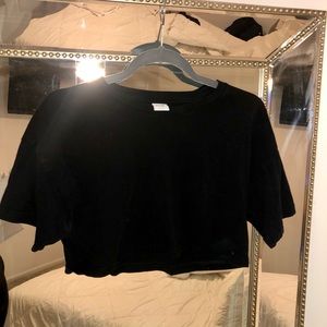 ARTIZIA TNA black crop top